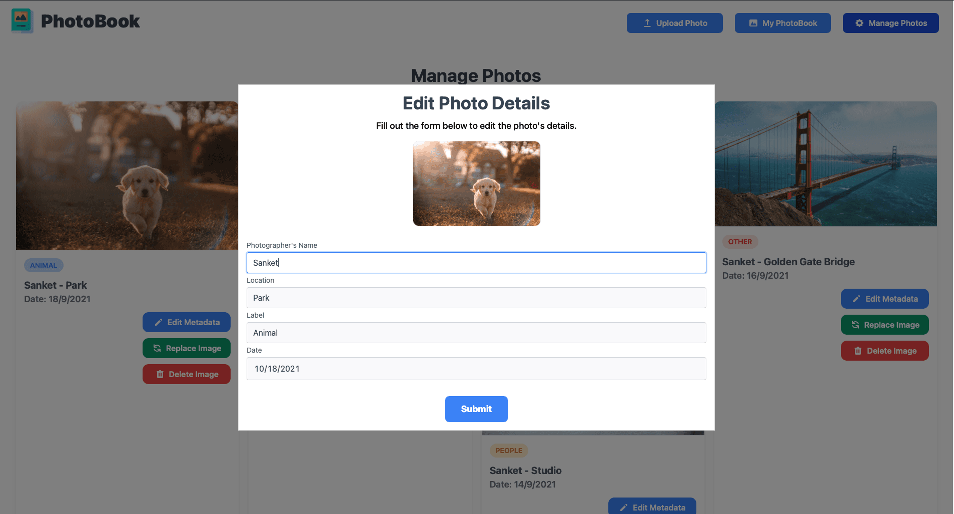 Edit Metadata