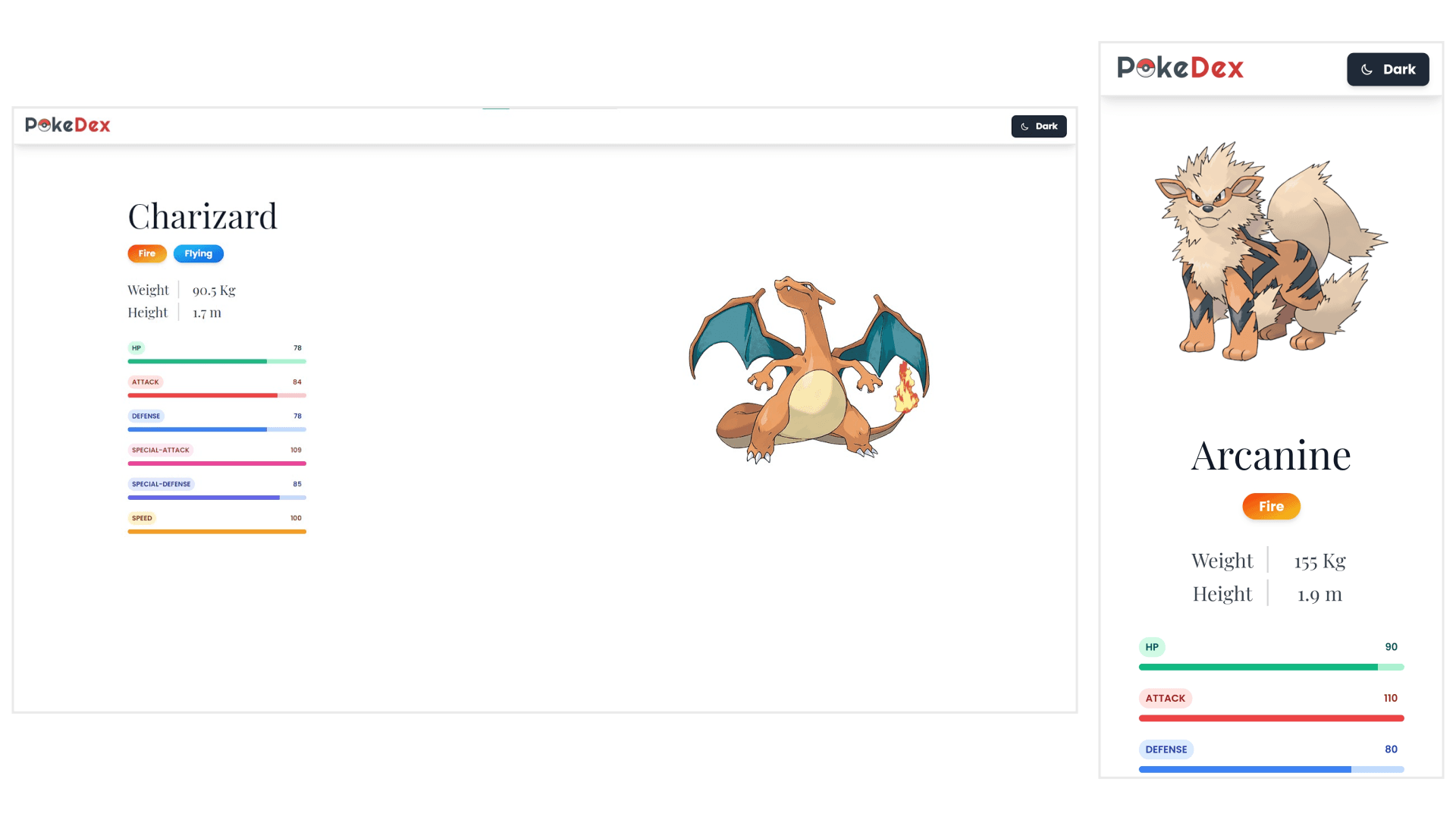 Pokemon Detail Page